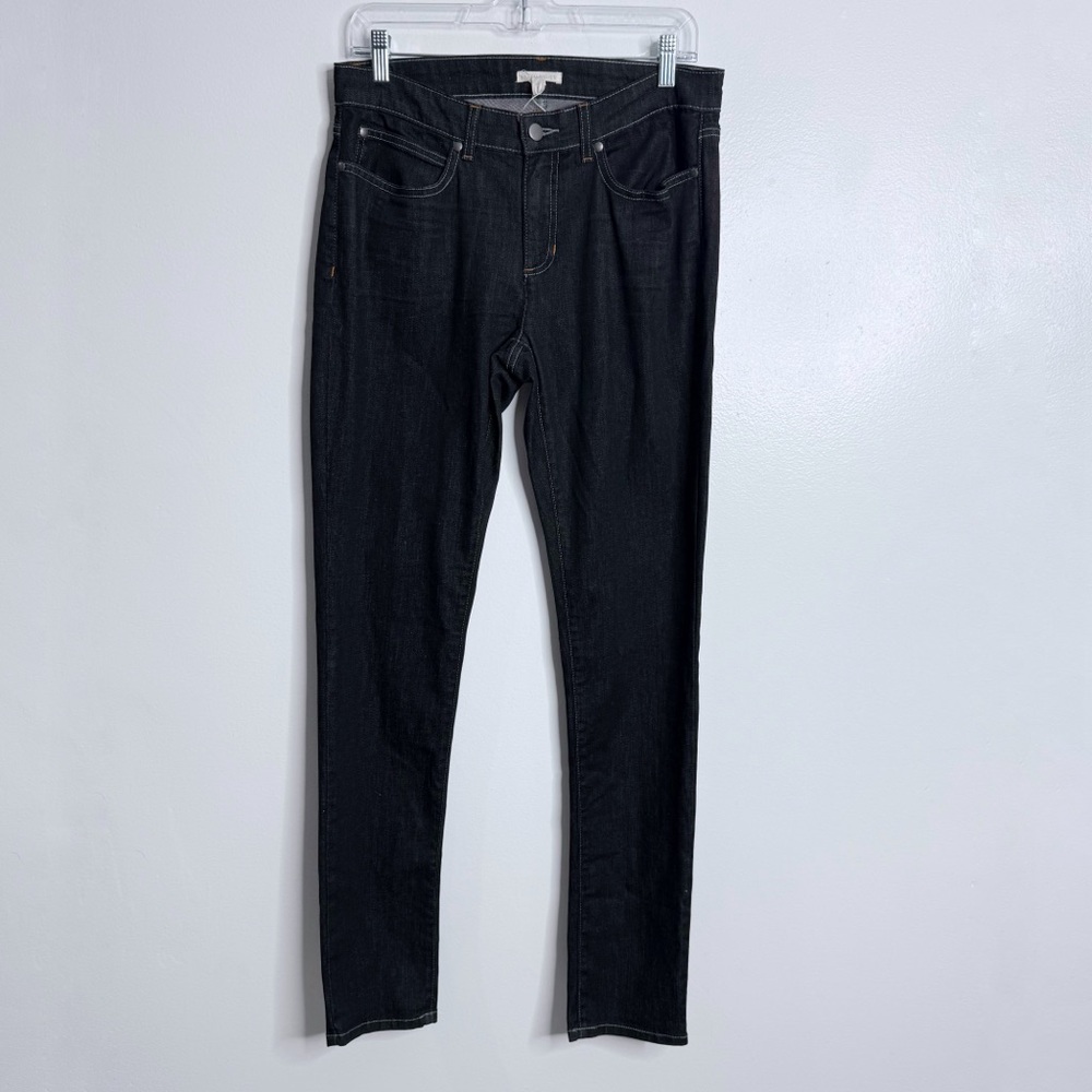 NWOT Eileen Fisher Organic Cotton Stretch Straight Leg Jean Washed Black Size 8‎